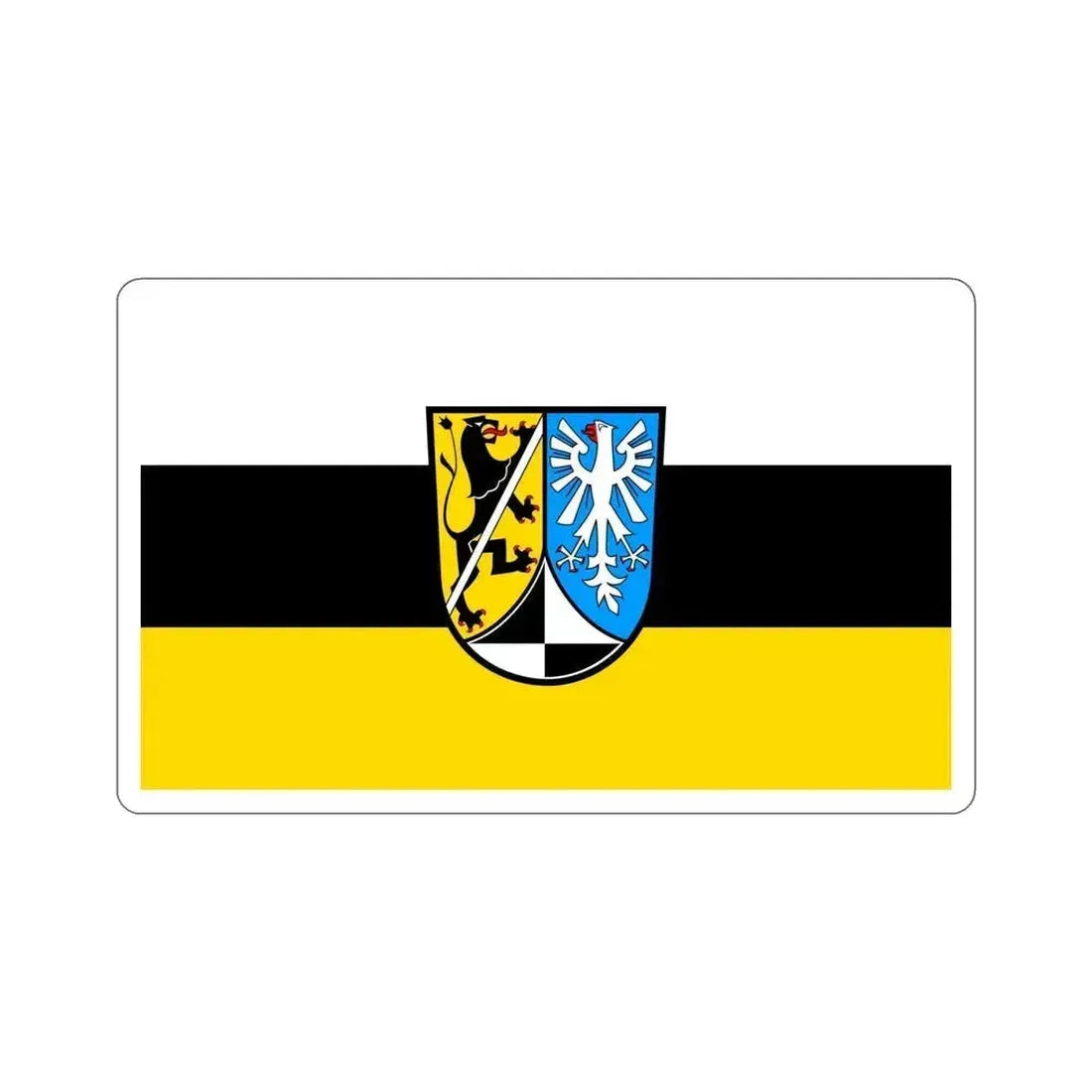 Flag of Kulmbach Germany STICKER Vinyl Die-Cut Decal 6 Inch - The Sticker Space
