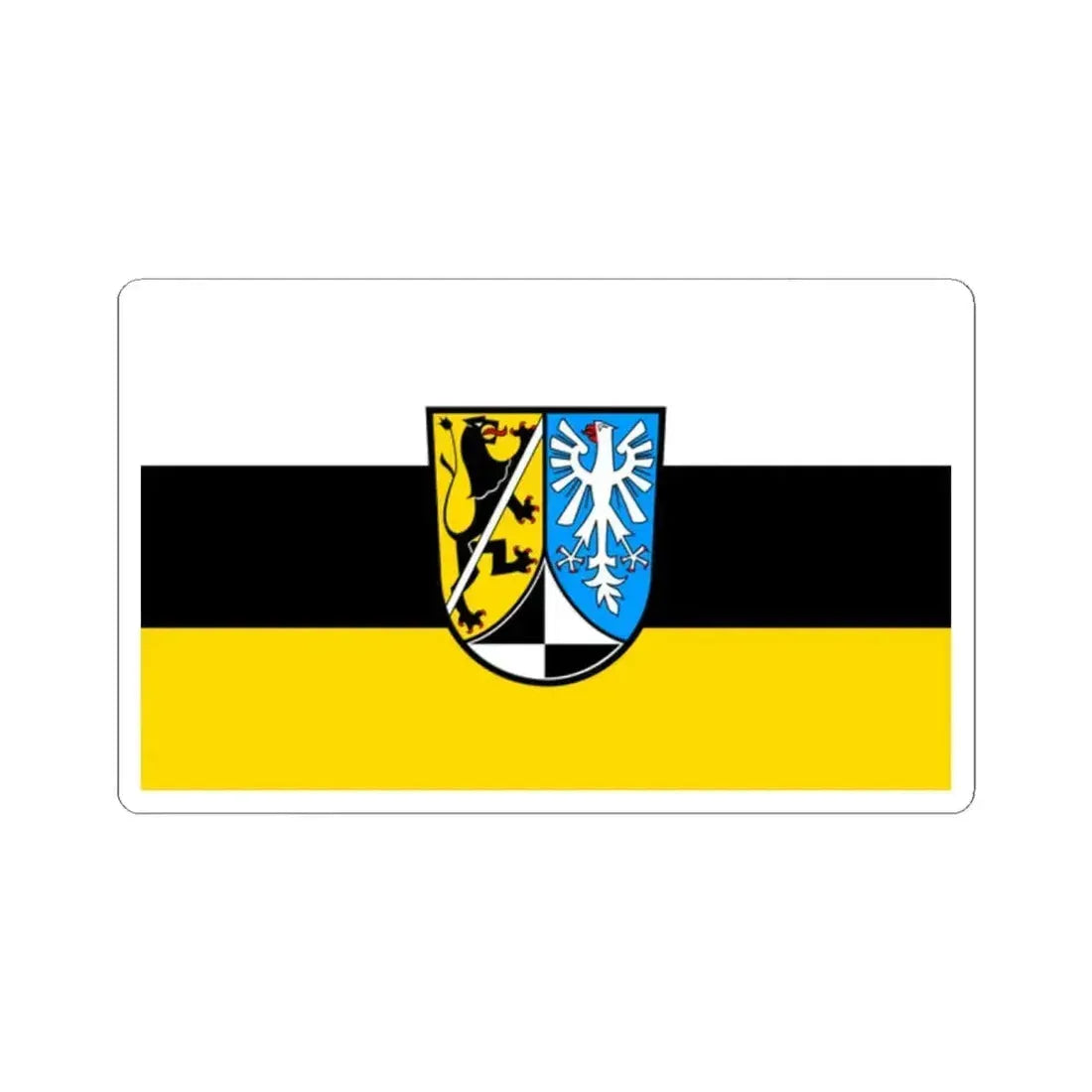 Flag of Kulmbach Germany - STICKER Vinyl Kiss-Cut Decal 2 Inch White - The Sticker Space