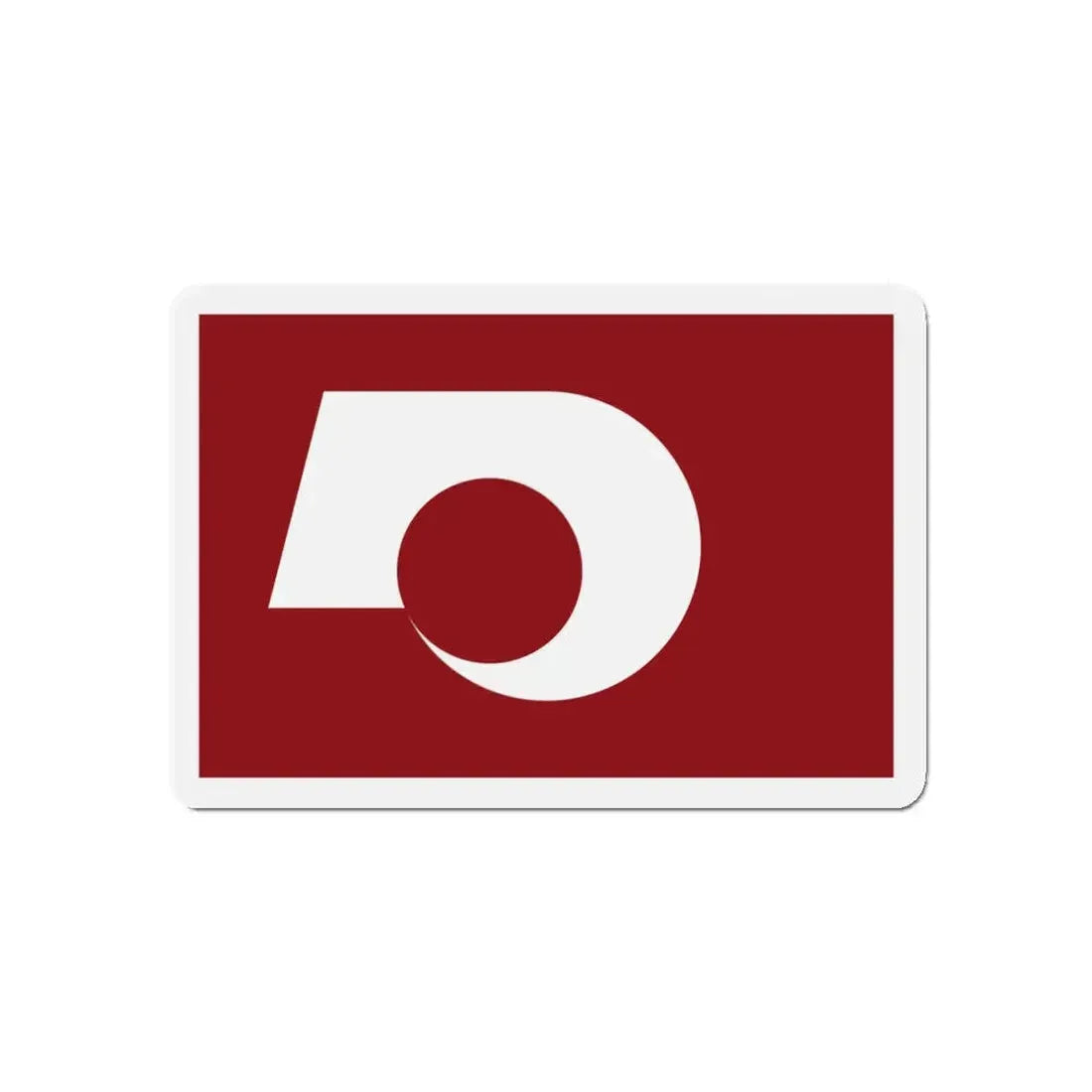 Flag of Kumamoto Prefecture Japan - Refrigerator Magnet 5 Inch - The Sticker Space