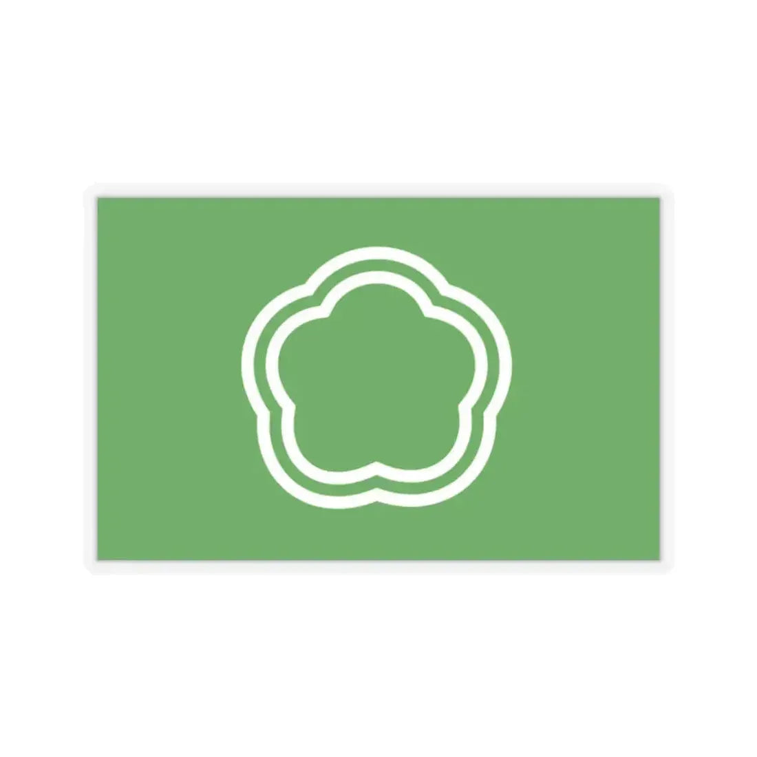 Flag of Kunitachi Tokyo Japan - STICKER Vinyl Kiss-Cut Decal 2 Inch Transparent - The Sticker Space