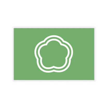 Flag of Kunitachi Tokyo Japan - STICKER Vinyl Kiss-Cut Decal 2 Inch Transparent - The Sticker Space