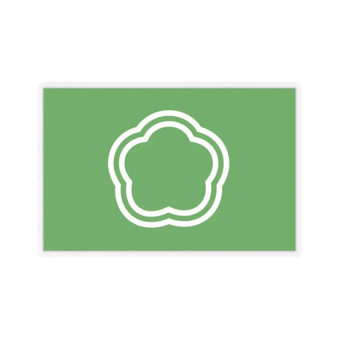 Flag of Kunitachi Tokyo Japan - STICKER Vinyl Kiss-Cut Decal 3 Inch Transparent - The Sticker Space