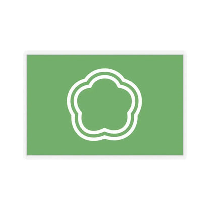 Flag of Kunitachi Tokyo Japan - STICKER Vinyl Kiss-Cut Decal 3 Inch Transparent - The Sticker Space