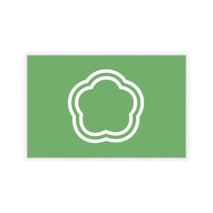 Flag of Kunitachi Tokyo Japan - STICKER Vinyl Kiss-Cut Decal 4 Inch Transparent - The Sticker Space