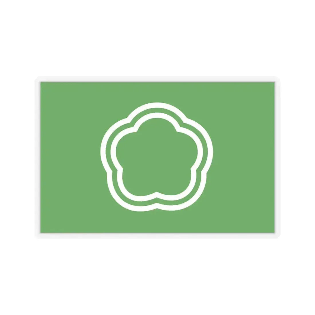 Flag of Kunitachi Tokyo Japan - STICKER Vinyl Kiss-Cut Decal 6 Inch Transparent - The Sticker Space