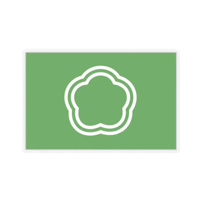 Flag of Kunitachi Tokyo Japan - STICKER Vinyl Kiss-Cut Decal 6 Inch Transparent - The Sticker Space