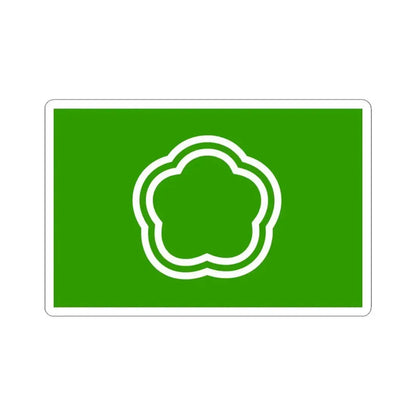 Flag of Kunitachi Tokyo Japan - STICKER Vinyl Kiss-Cut Decal 6 Inch White - The Sticker Space