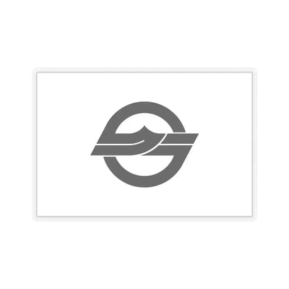 Flag of Kurashiki Okayama Japan - STICKER Vinyl Kiss-Cut Decal 6 Inch Transparent - The Sticker Space