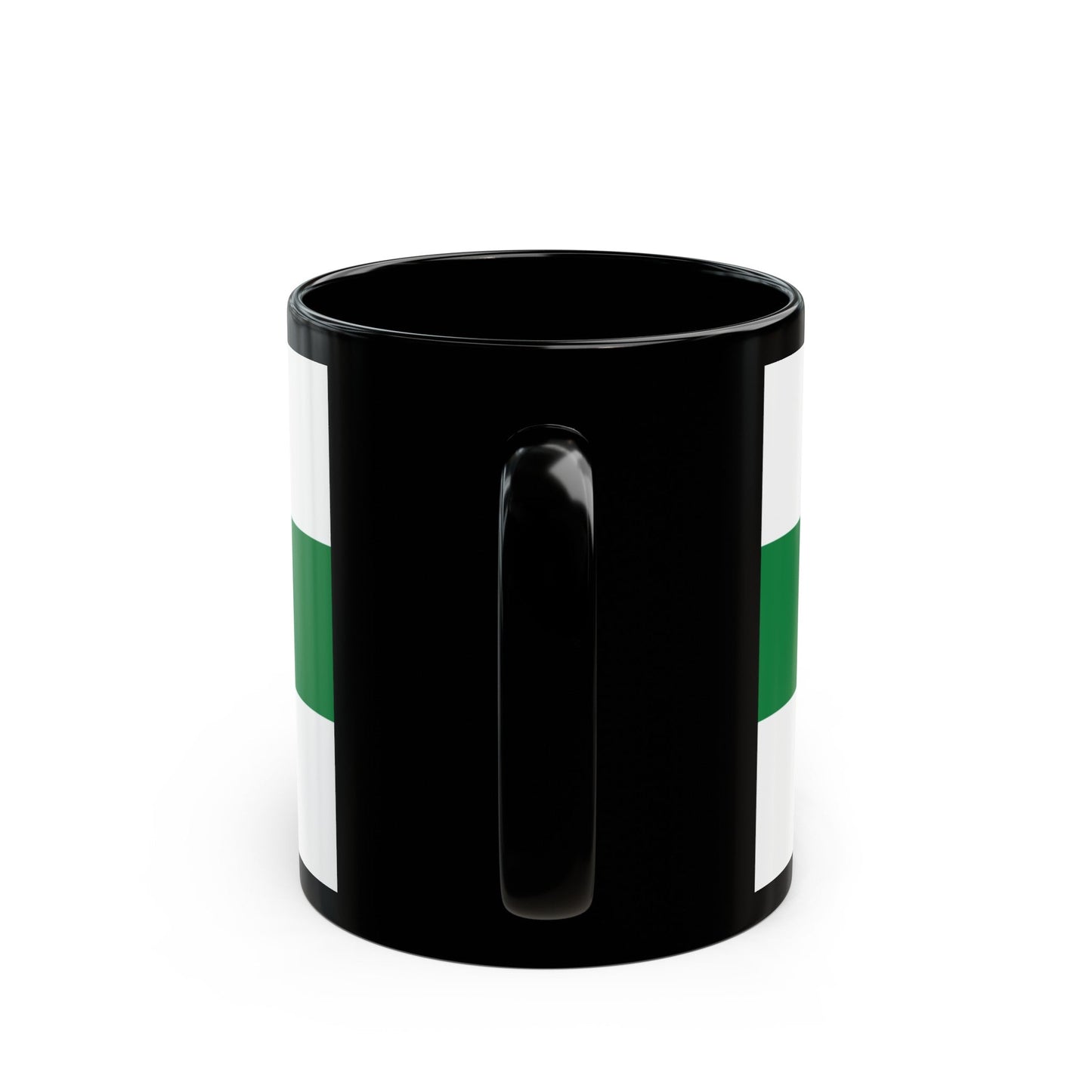 Flag of Kurgan Oblast Russia - Black Coffee Mug-The Sticker Space