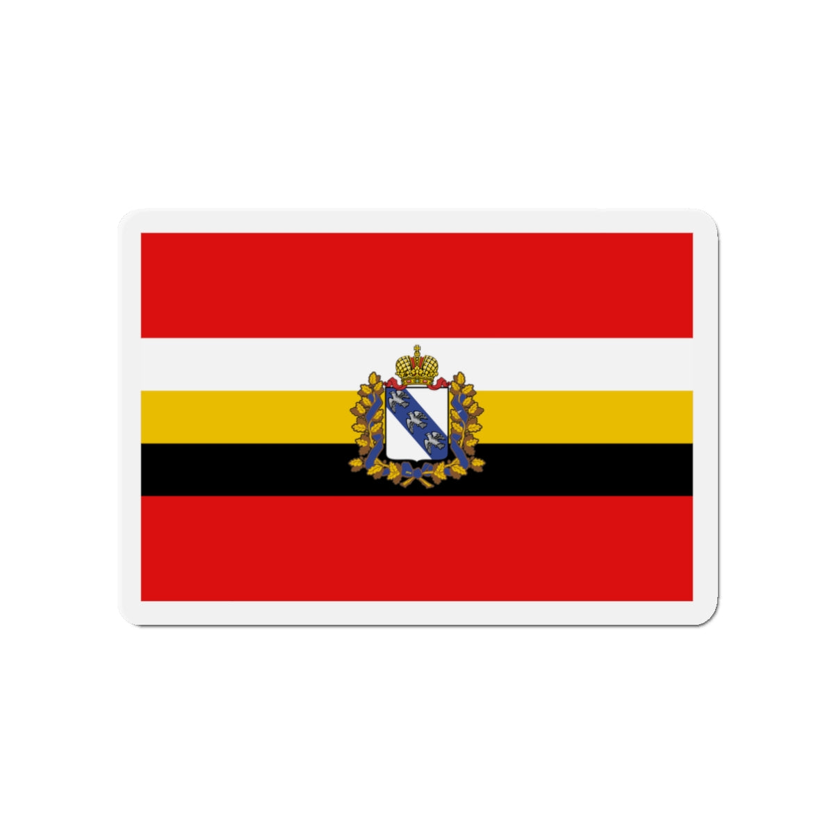 Flag of Kursk Oblast Russia - Die-Cut Magnet-3" x 3"-The Sticker Space