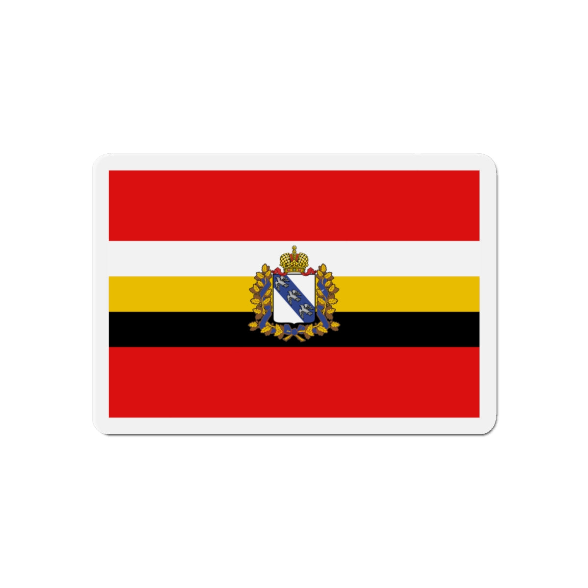 Flag of Kursk Oblast Russia - Die-Cut Magnet-6 × 6"-The Sticker Space