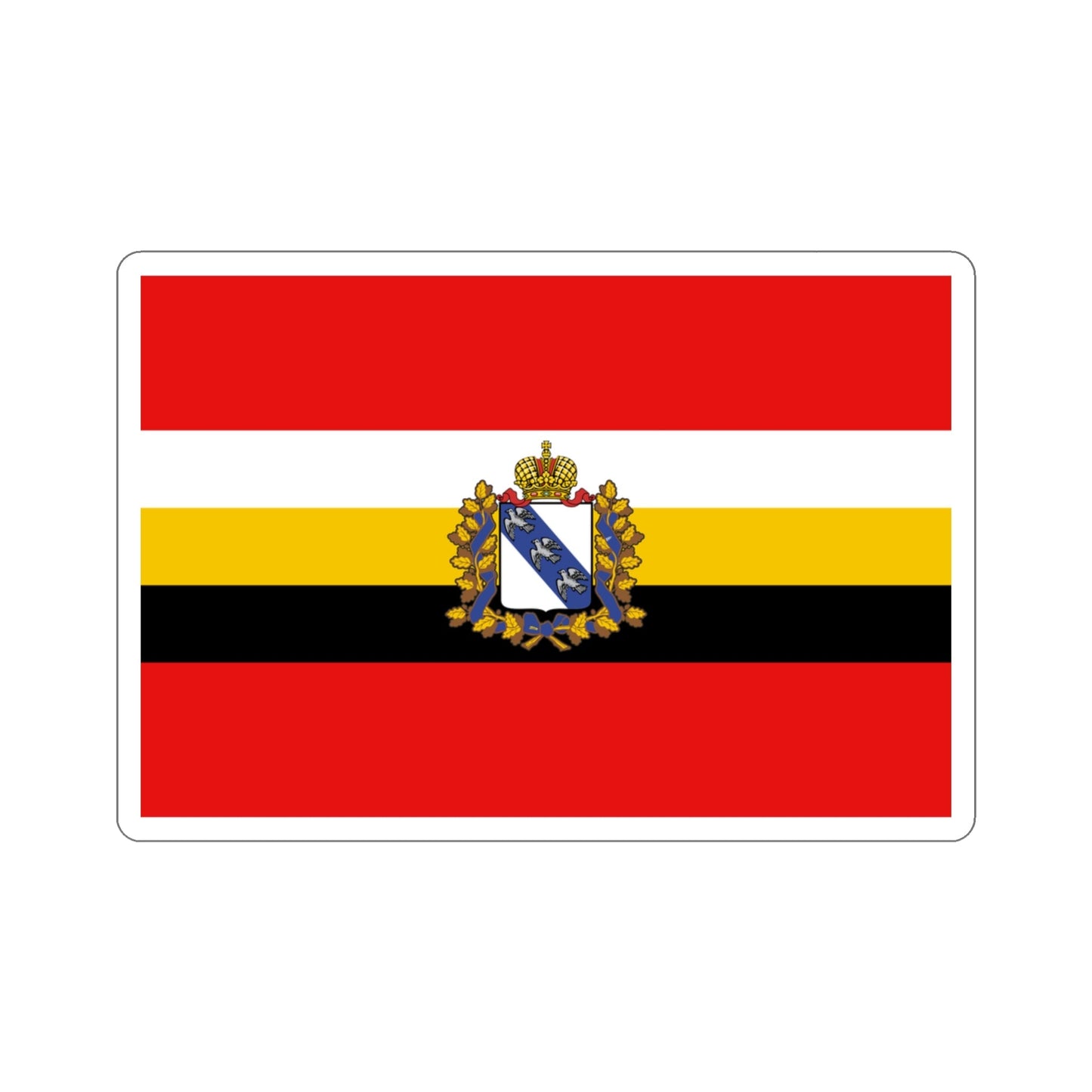 Flag of Kursk Oblast Russia STICKER Vinyl Die-Cut Decal-3 Inch-The Sticker Space