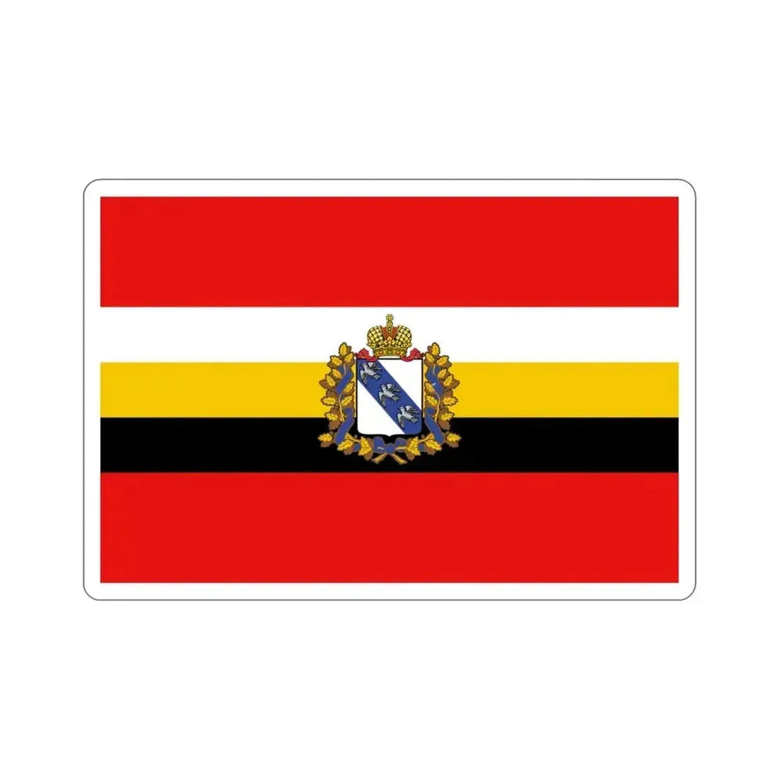 Flag of Kursk Oblast Russia STICKER Vinyl Die-Cut Decal 3 Inch - The Sticker Space