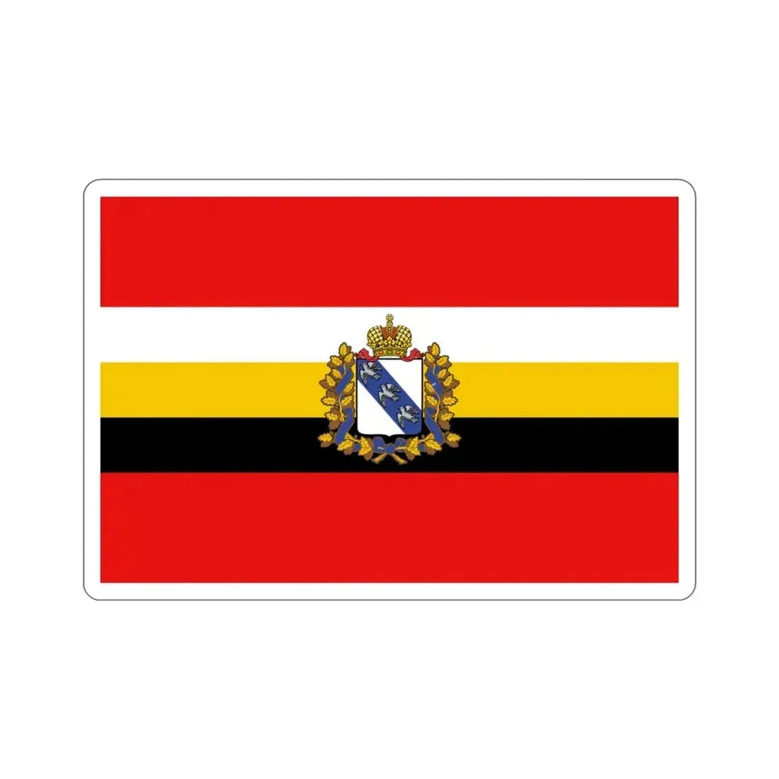 Flag of Kursk Oblast Russia STICKER Vinyl Die-Cut Decal 3 Inch - The Sticker Space