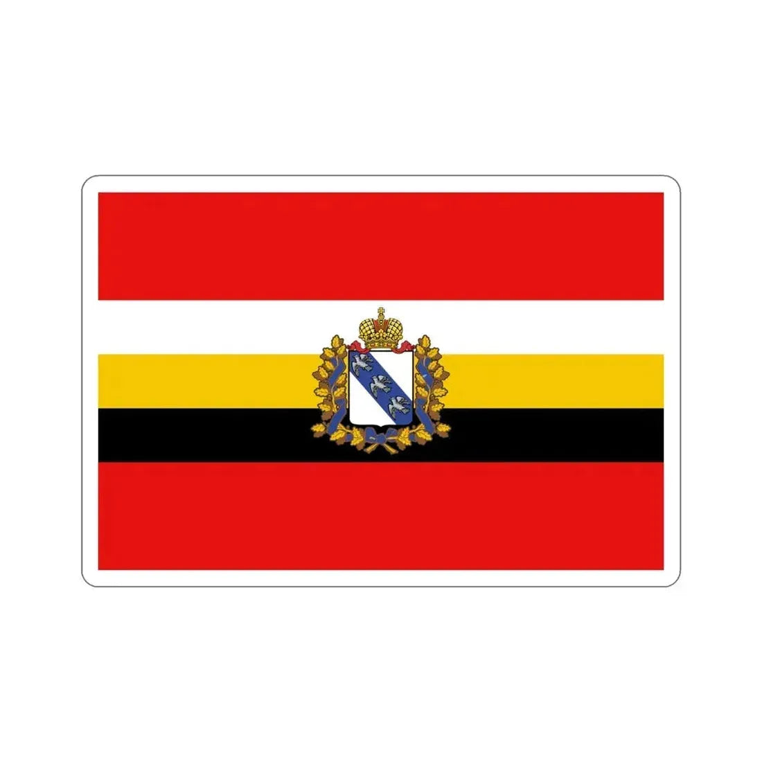 Flag of Kursk Oblast Russia STICKER Vinyl Die-Cut Decal 4 Inch - The Sticker Space