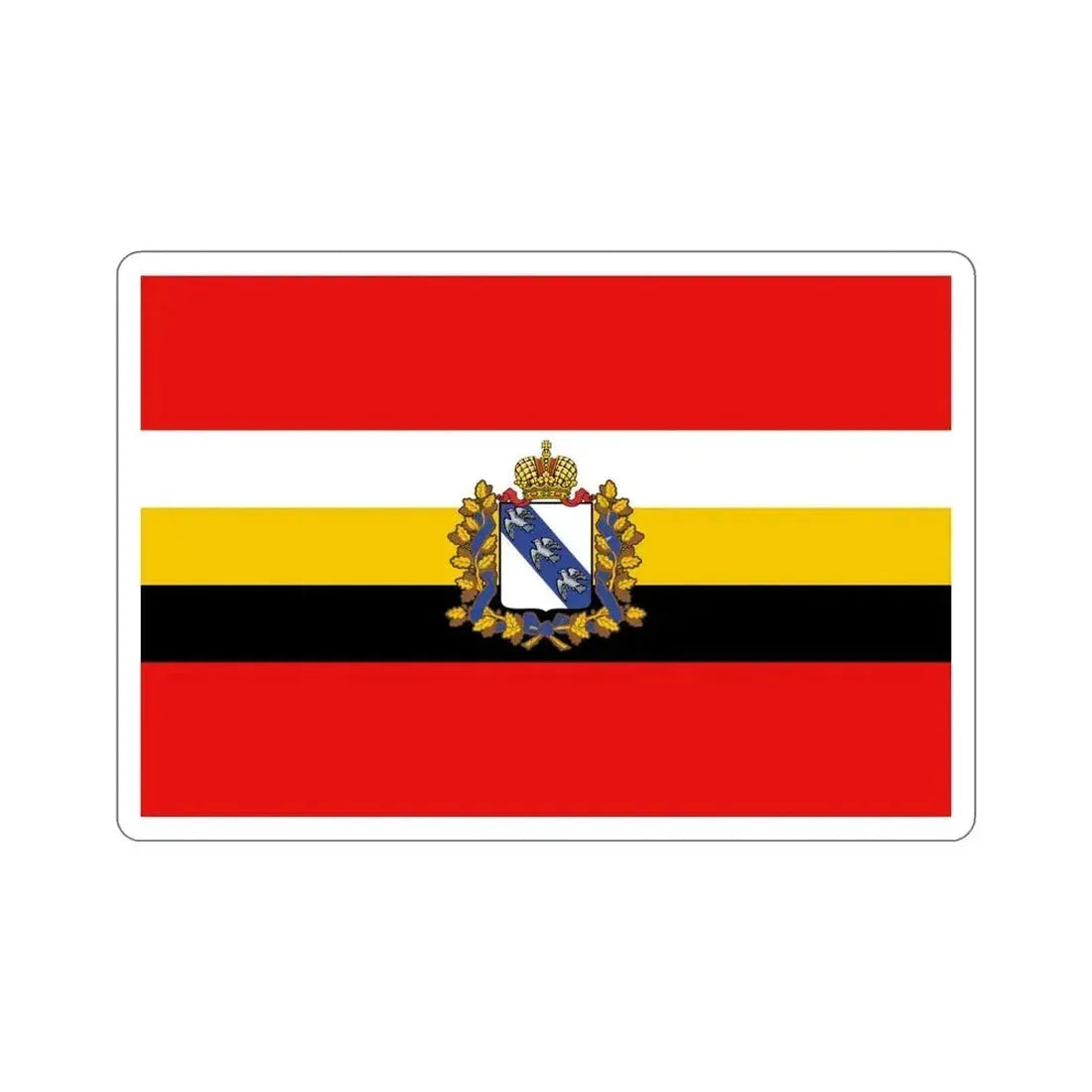 Flag of Kursk Oblast Russia STICKER Vinyl Die-Cut Decal 5 Inch - The Sticker Space