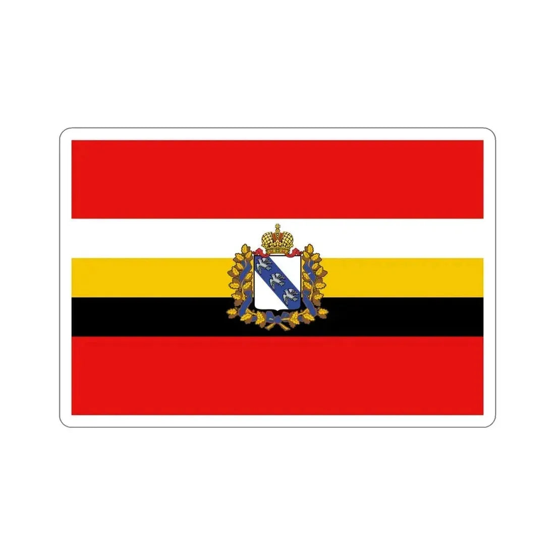 Flag of Kursk Oblast Russia STICKER Vinyl Die-Cut Decal 5 Inch - The Sticker Space