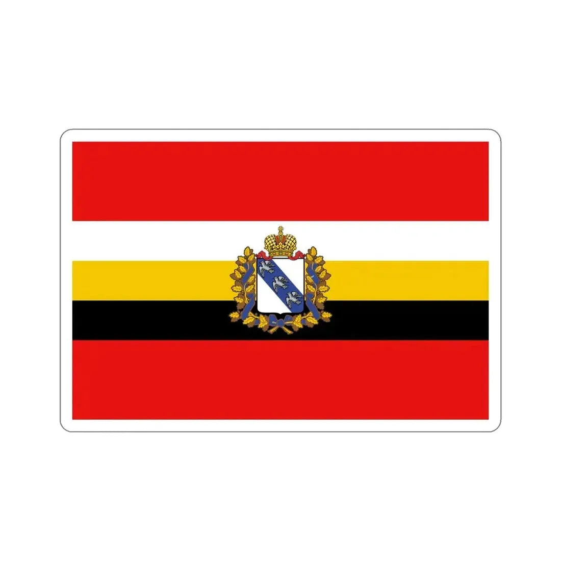 Flag of Kursk Oblast Russia STICKER Vinyl Die-Cut Decal 6 Inch - The Sticker Space