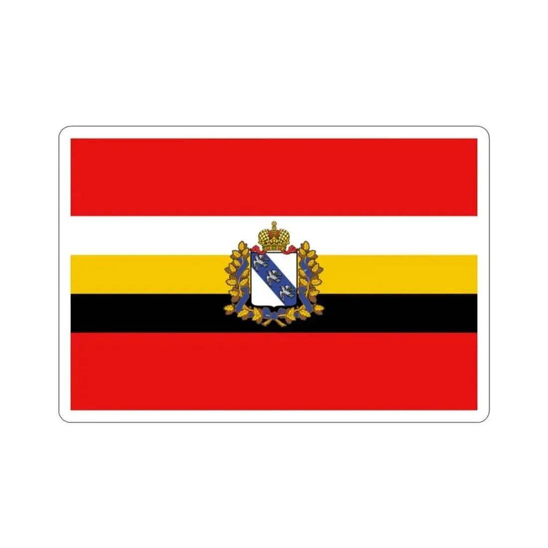 Flag of Kursk Oblast Russia STICKER Vinyl Die-Cut Decal - The Sticker Space