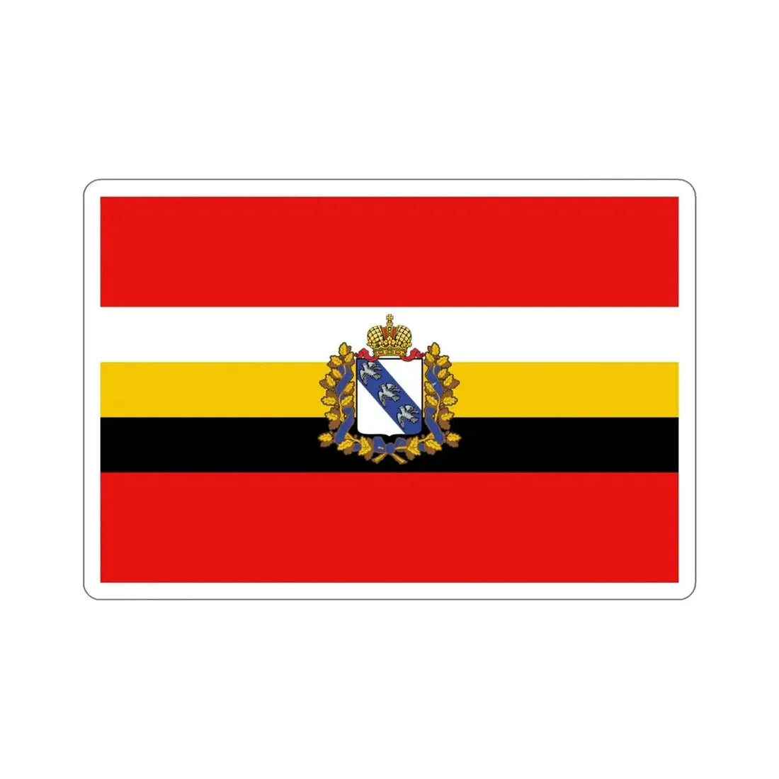Flag of Kursk Oblast Russia STICKER Vinyl Die-Cut Decal - The Sticker Space