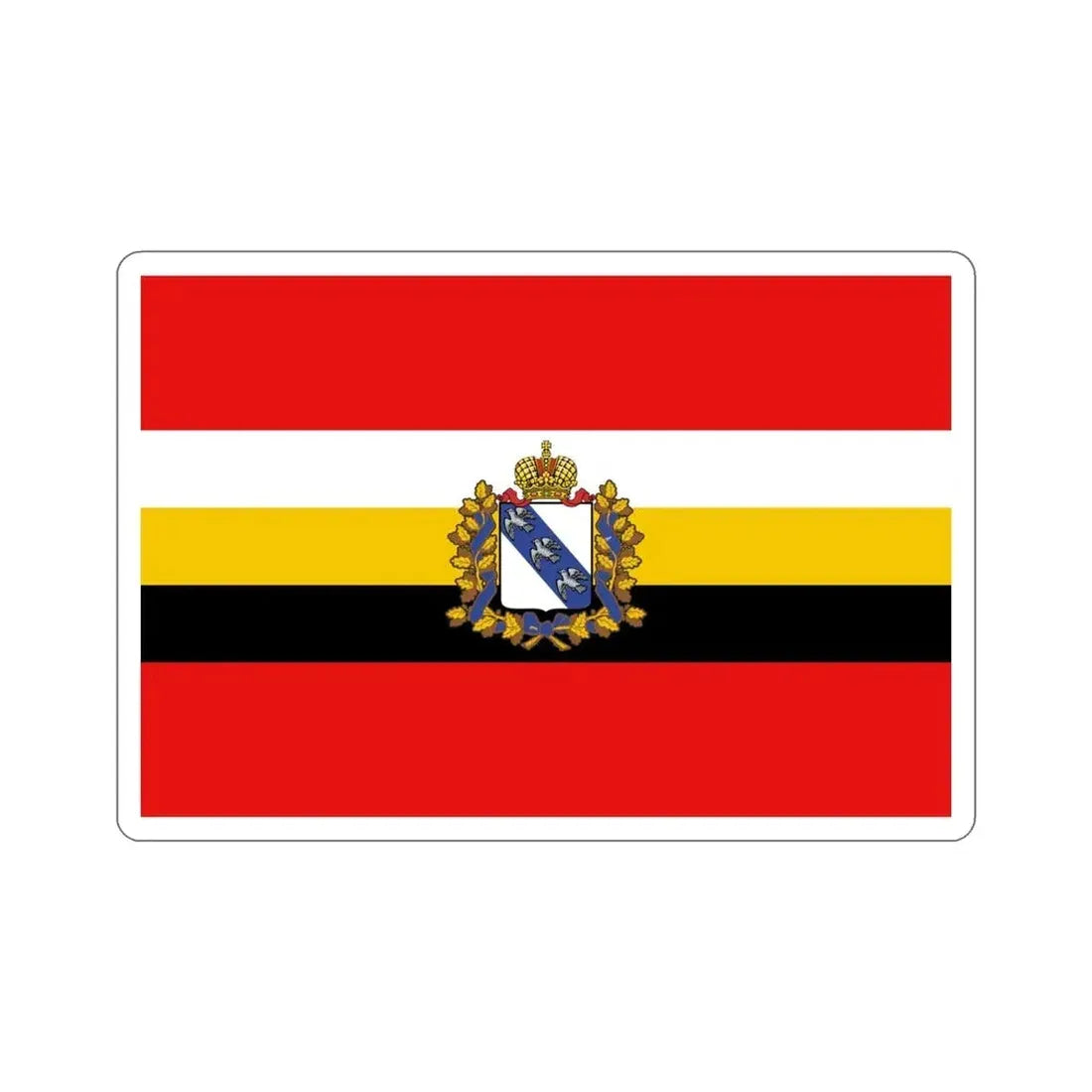 Flag of Kursk Oblast Russia STICKER Vinyl Die-Cut Decal - The Sticker Space