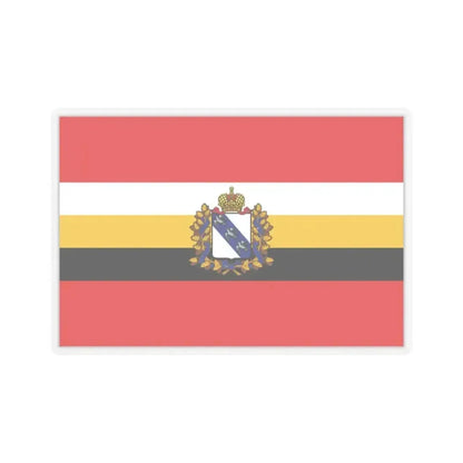 Flag of Kursk Oblast Russia - STICKER Vinyl Kiss-Cut Decal 2 Inch Transparent - The Sticker Space