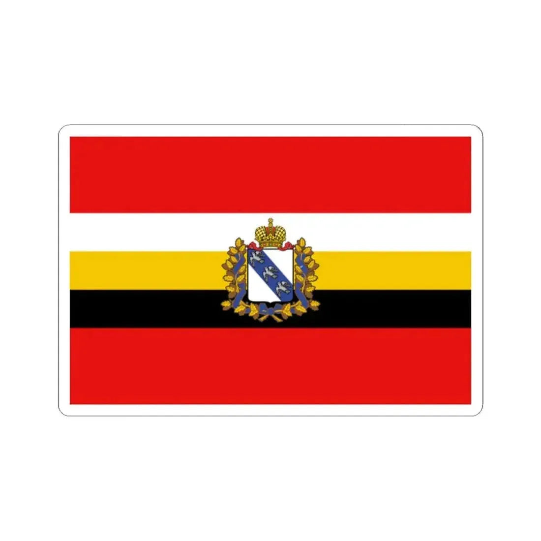 Flag of Kursk Oblast Russia - STICKER Vinyl Kiss-Cut Decal 2 Inch White - The Sticker Space