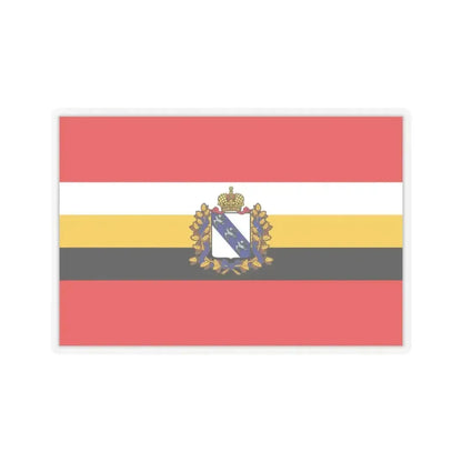 Flag of Kursk Oblast Russia - STICKER Vinyl Kiss-Cut Decal 3 Inch Transparent - The Sticker Space
