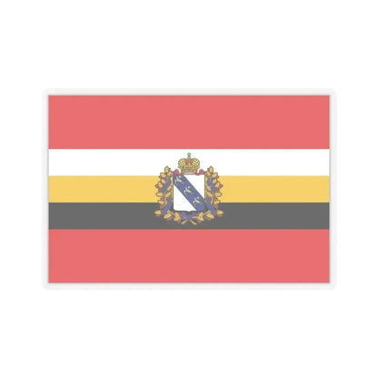 Flag of Kursk Oblast Russia - STICKER Vinyl Kiss-Cut Decal 4 Inch Transparent - The Sticker Space