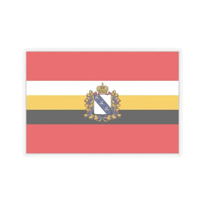 Flag of Kursk Oblast Russia - STICKER Vinyl Kiss-Cut Decal 6 Inch Transparent - The Sticker Space
