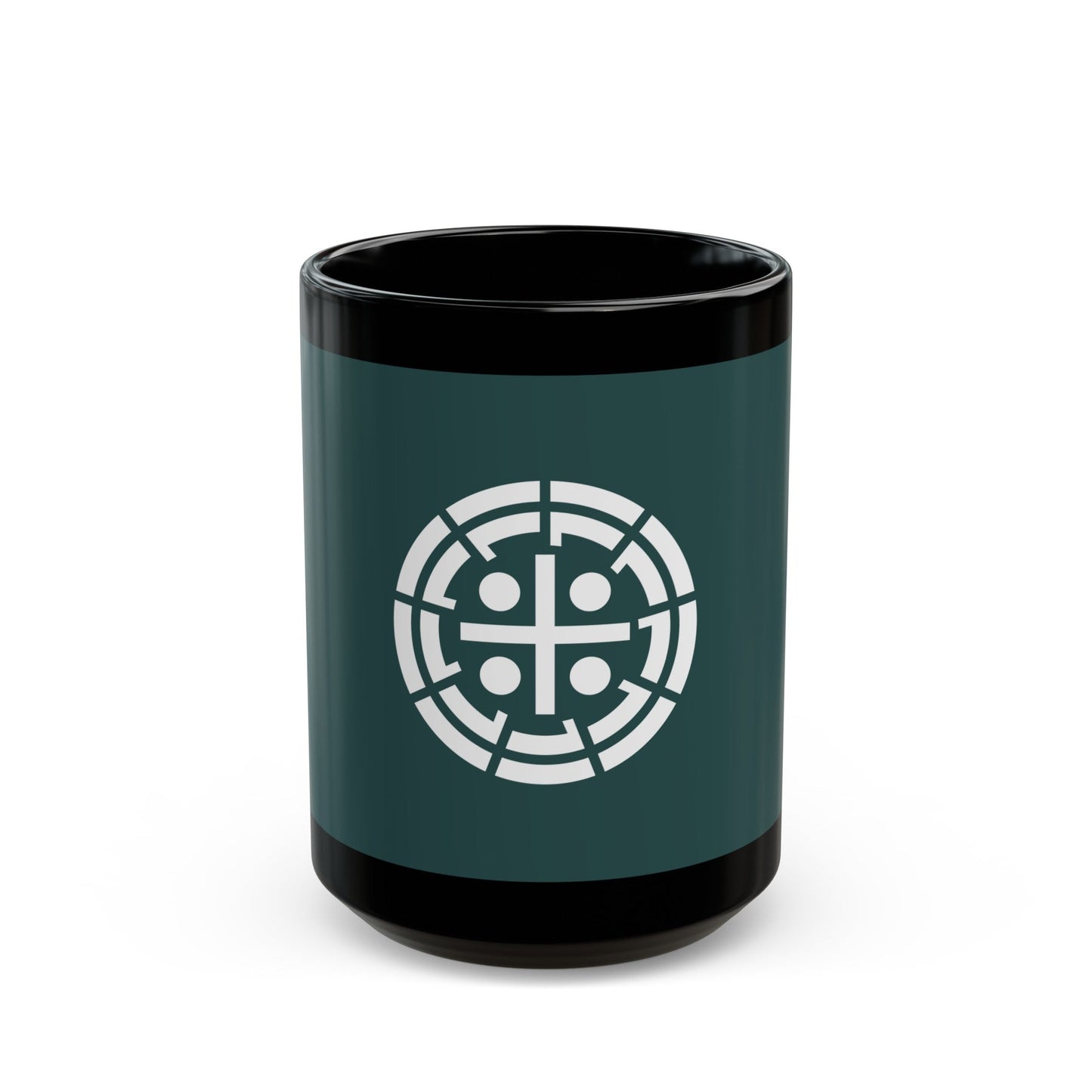 Flag of Kurume Fukuoka Japan - Black Coffee Mug-15oz-The Sticker Space