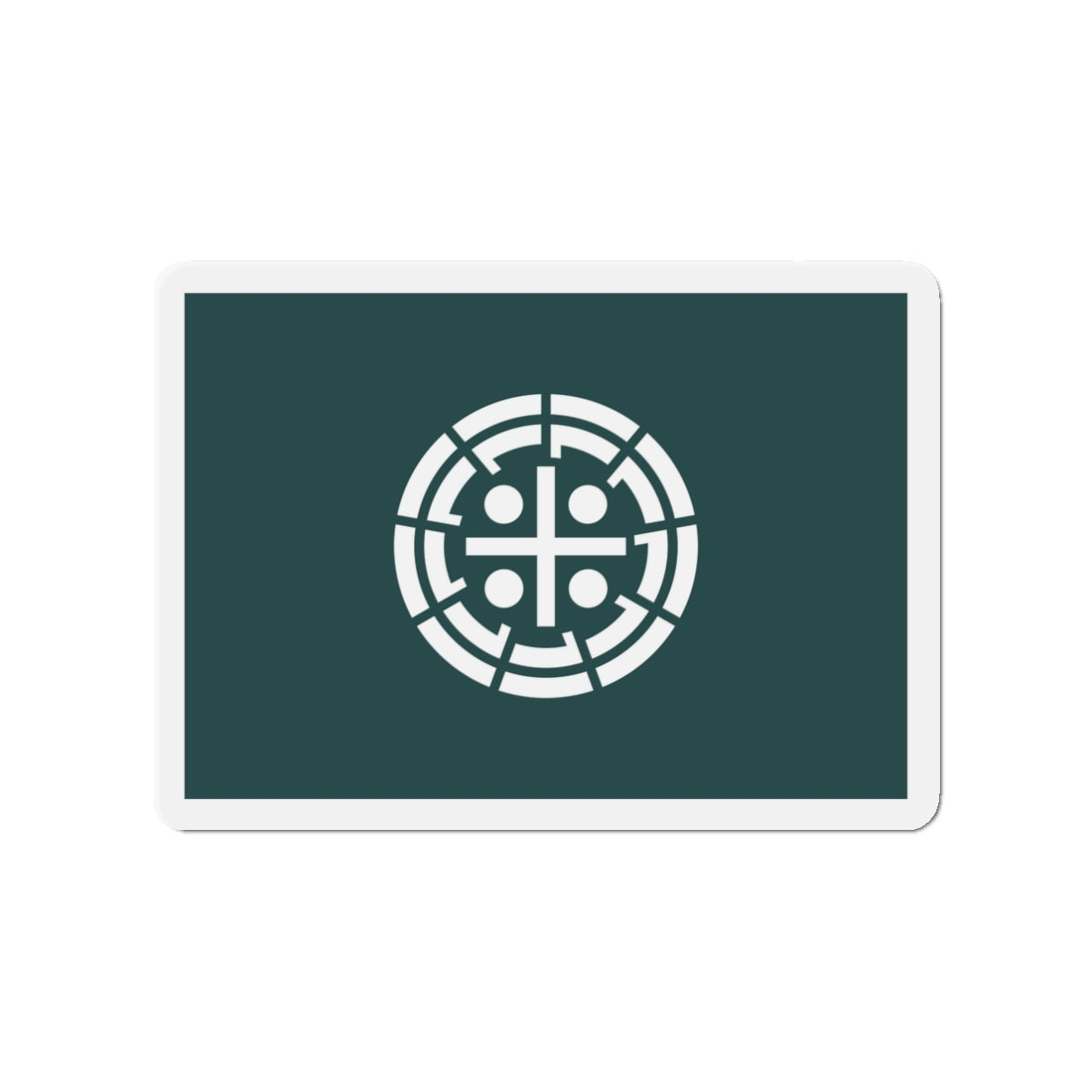 Flag of Kurume Fukuoka Japan - Die-Cut Magnet-3" x 3"-The Sticker Space