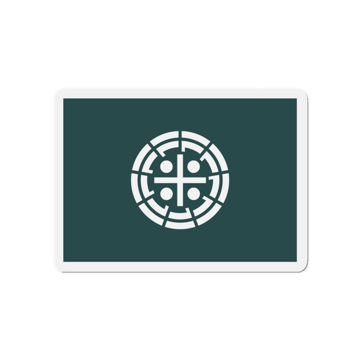 Flag of Kurume Fukuoka Japan - Die-Cut Magnet-4" x 4"-The Sticker Space