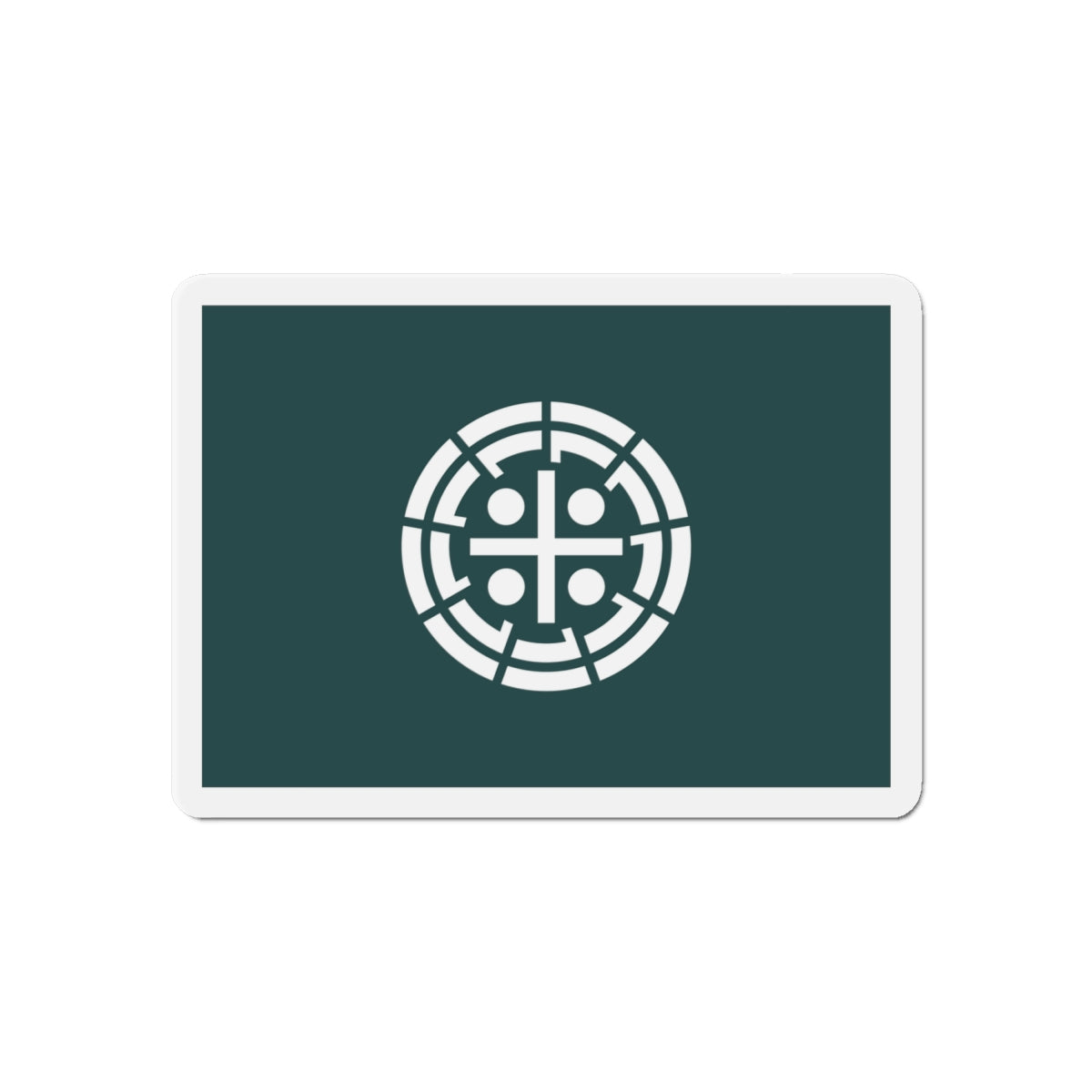 Flag of Kurume Fukuoka Japan - Die-Cut Magnet-6 × 6"-The Sticker Space