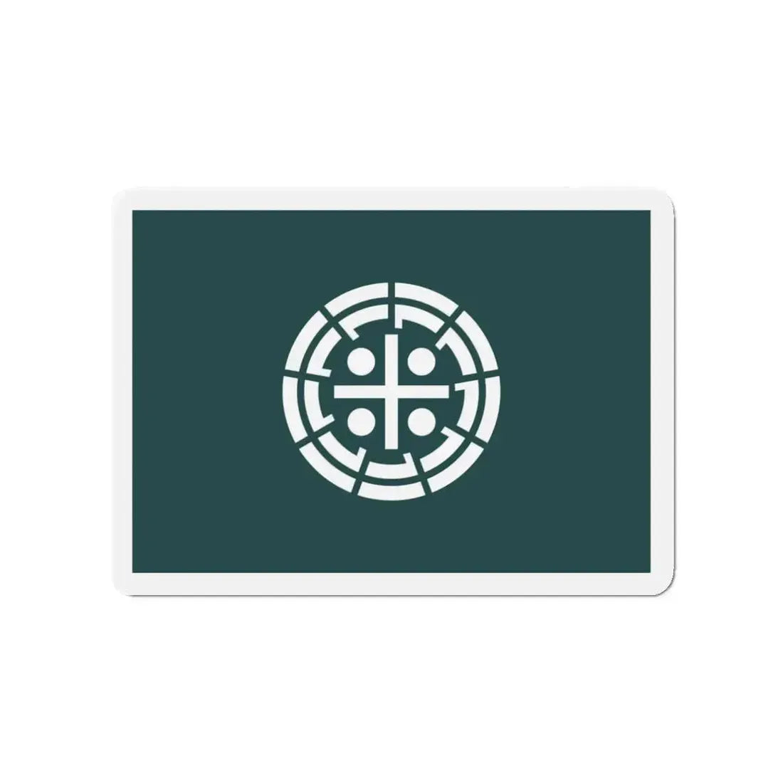 Flag of Kurume Fukuoka Japan - Refrigerator Magnet 3 Inch - The Sticker Space
