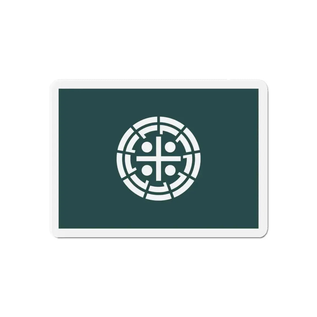 Flag of Kurume Fukuoka Japan - Refrigerator Magnet 6 Inch - The Sticker Space