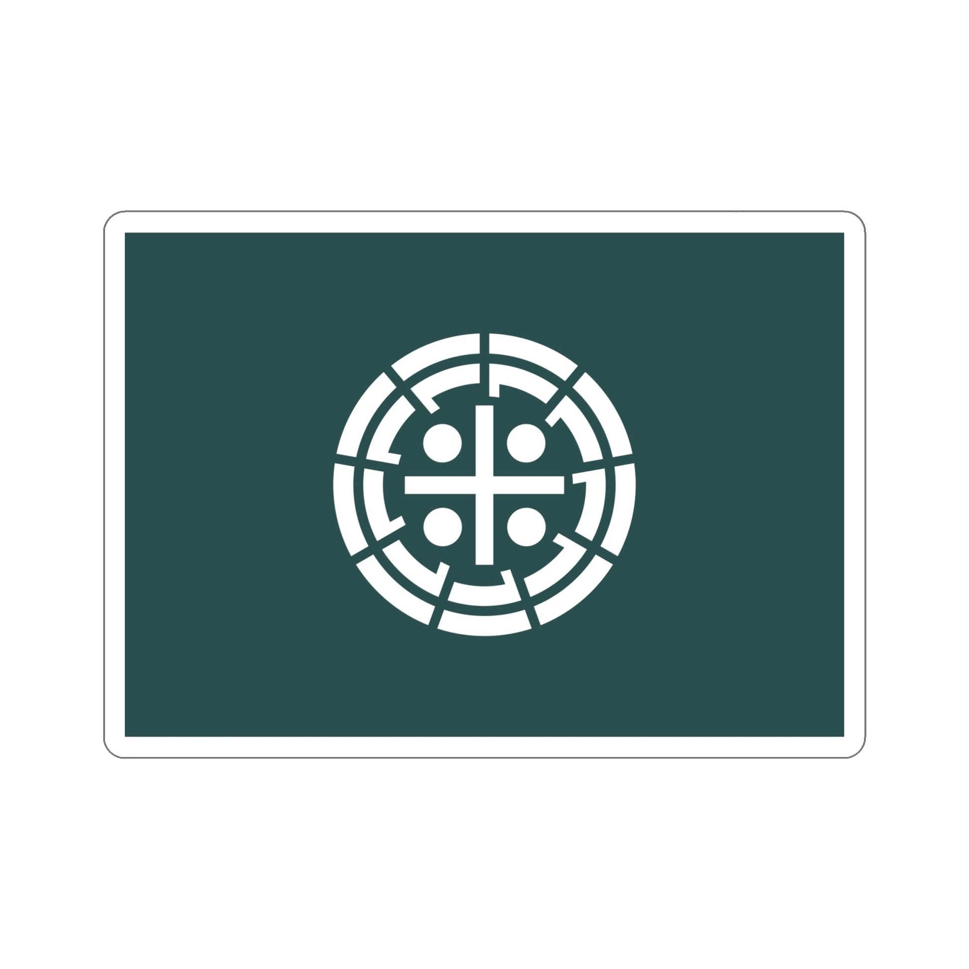 Flag of Kurume Fukuoka Japan STICKER Vinyl Die-Cut Decal-6 Inch-The Sticker Space