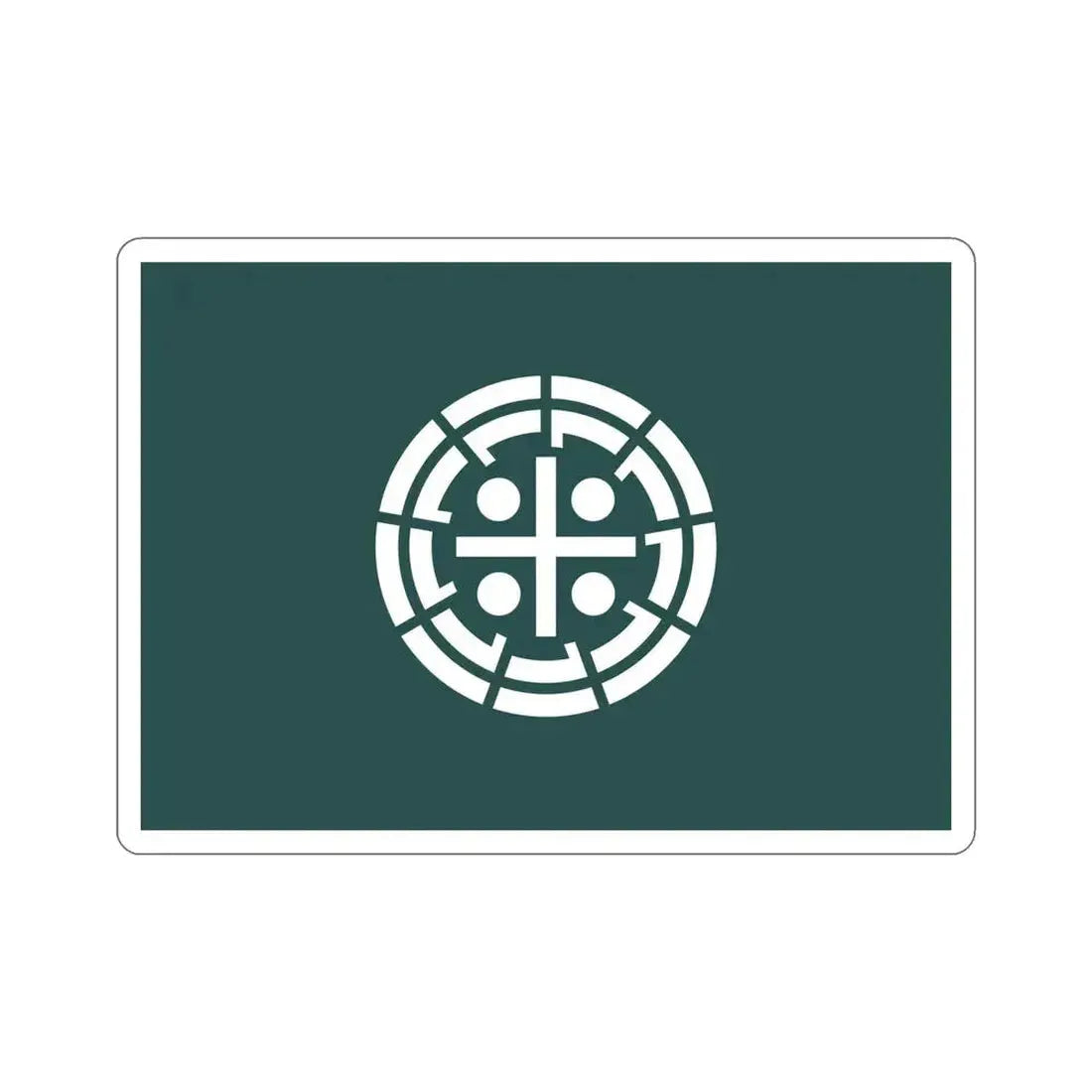 Flag of Kurume Fukuoka Japan STICKER Vinyl Die-Cut Decal 6 Inch - The Sticker Space