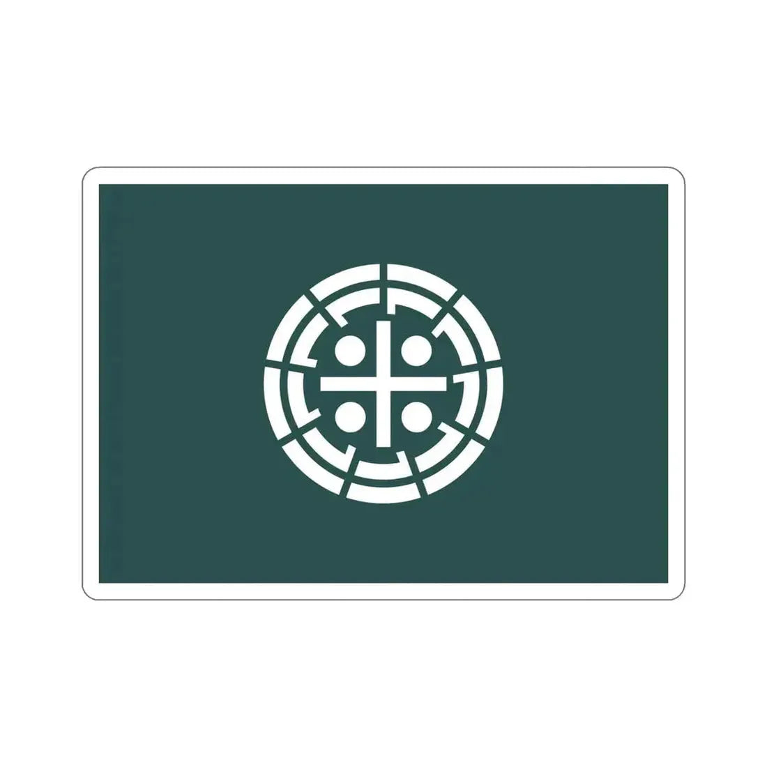 Flag of Kurume Fukuoka Japan STICKER Vinyl Die-Cut Decal - The Sticker Space