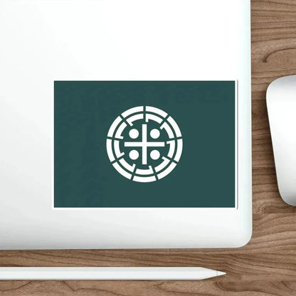 Flag of Kurume Fukuoka Japan STICKER Vinyl Die-Cut Decal - The Sticker Space