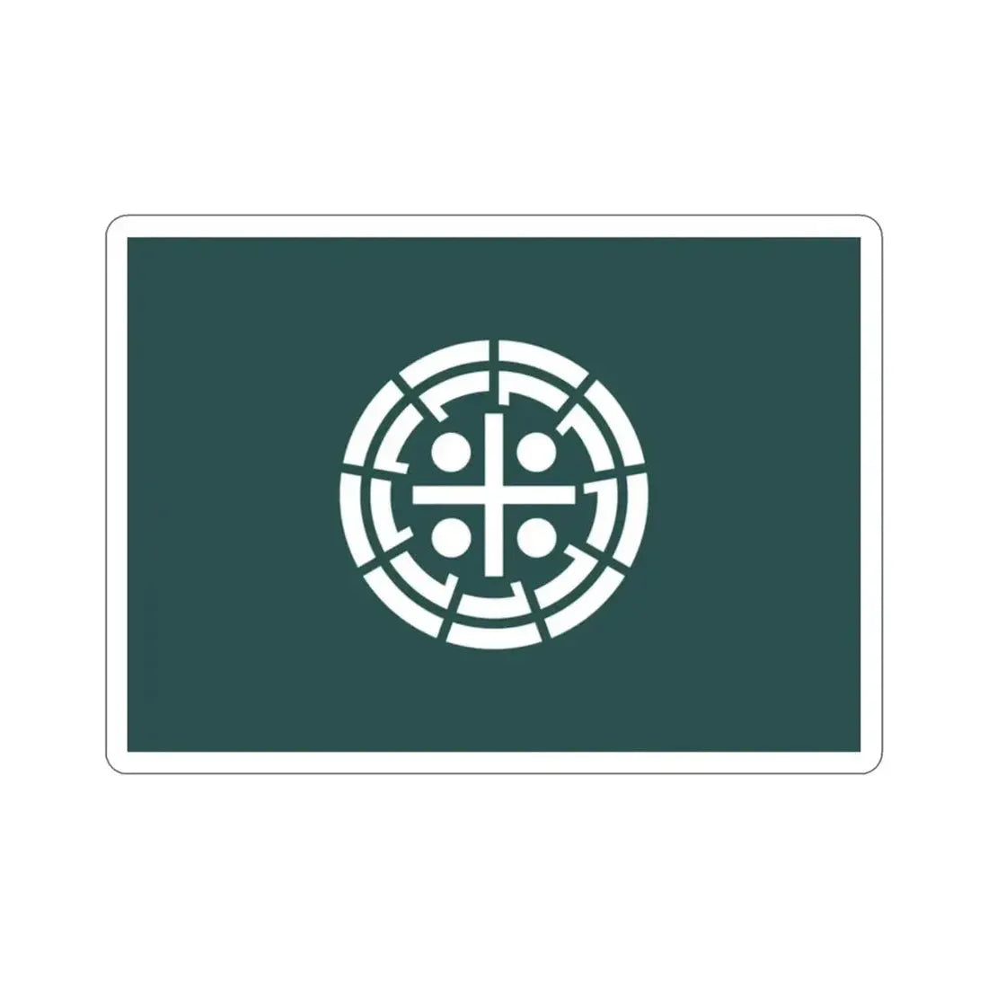 Flag of Kurume Fukuoka Japan STICKER Vinyl Die-Cut Decal - The Sticker Space