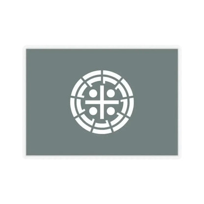 Flag of Kurume Fukuoka Japan - STICKER Vinyl Kiss-Cut Decal 2 Inch Transparent - The Sticker Space