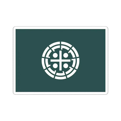 Flag of Kurume Fukuoka Japan - STICKER Vinyl Kiss-Cut Decal 6 Inch White - The Sticker Space
