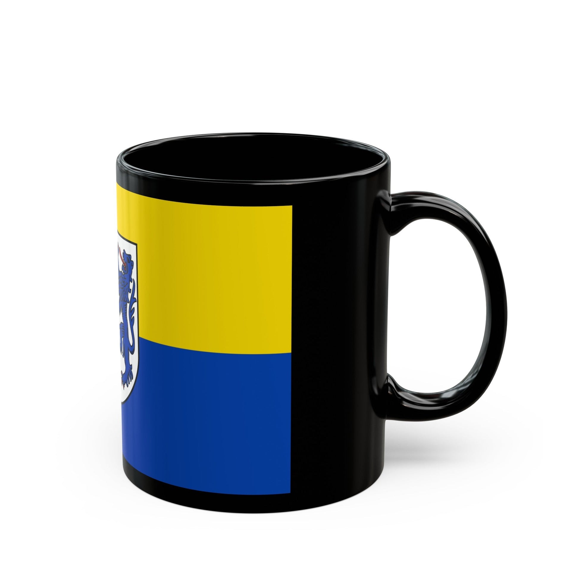 Flag of Kusel Germany - Black Coffee Mug-The Sticker Space