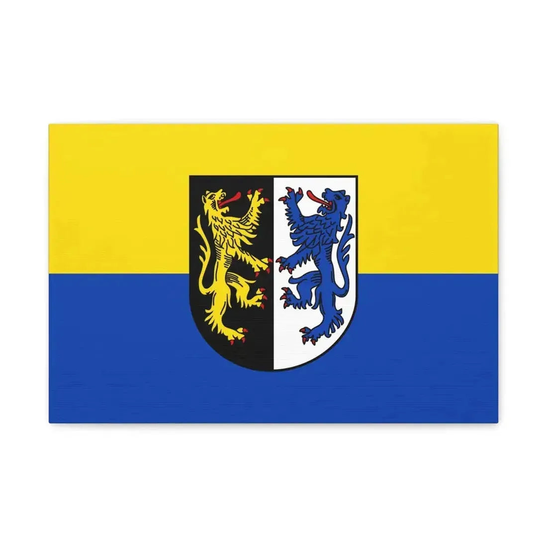 Flag of Kusel Germany - Canvas Wall Art 18″ x 12″ 1.25" - The Sticker Space