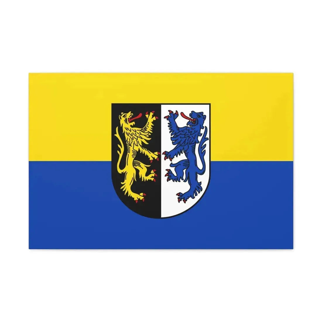 Flag of Kusel Germany - Canvas Wall Art 30" x 20" 1.25" - The Sticker Space