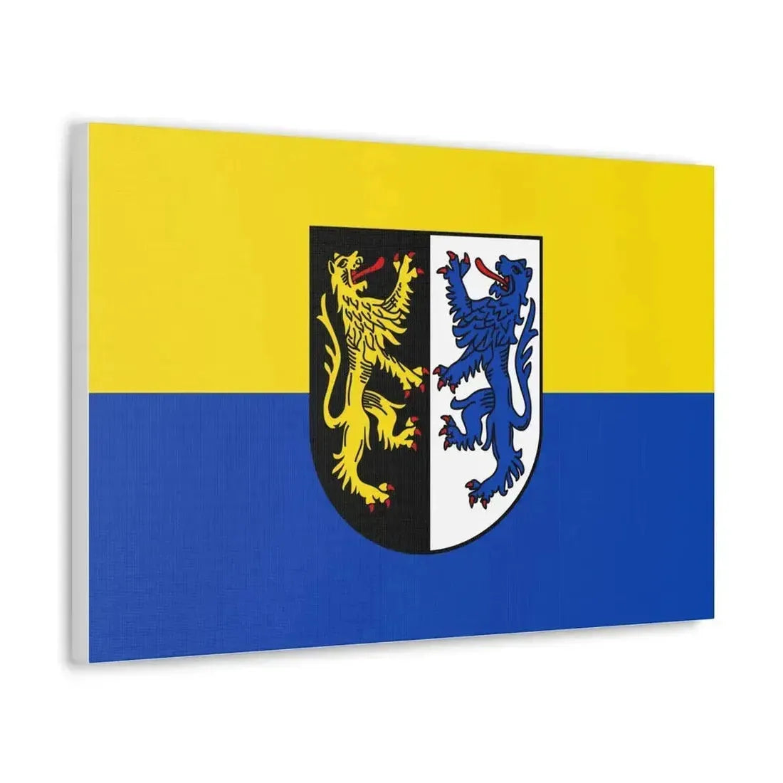 Flag of Kusel Germany - Canvas Wall Art - The Sticker Space