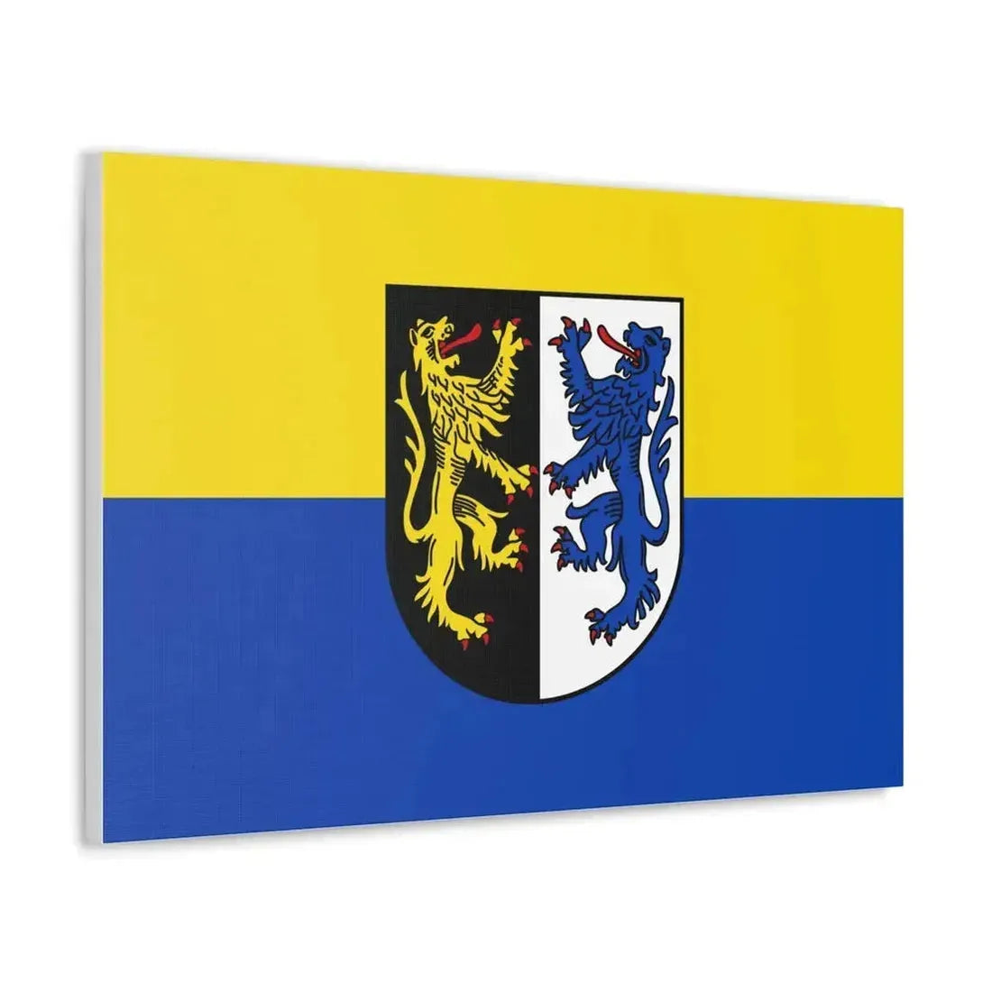 Flag of Kusel Germany - Canvas Wall Art - The Sticker Space