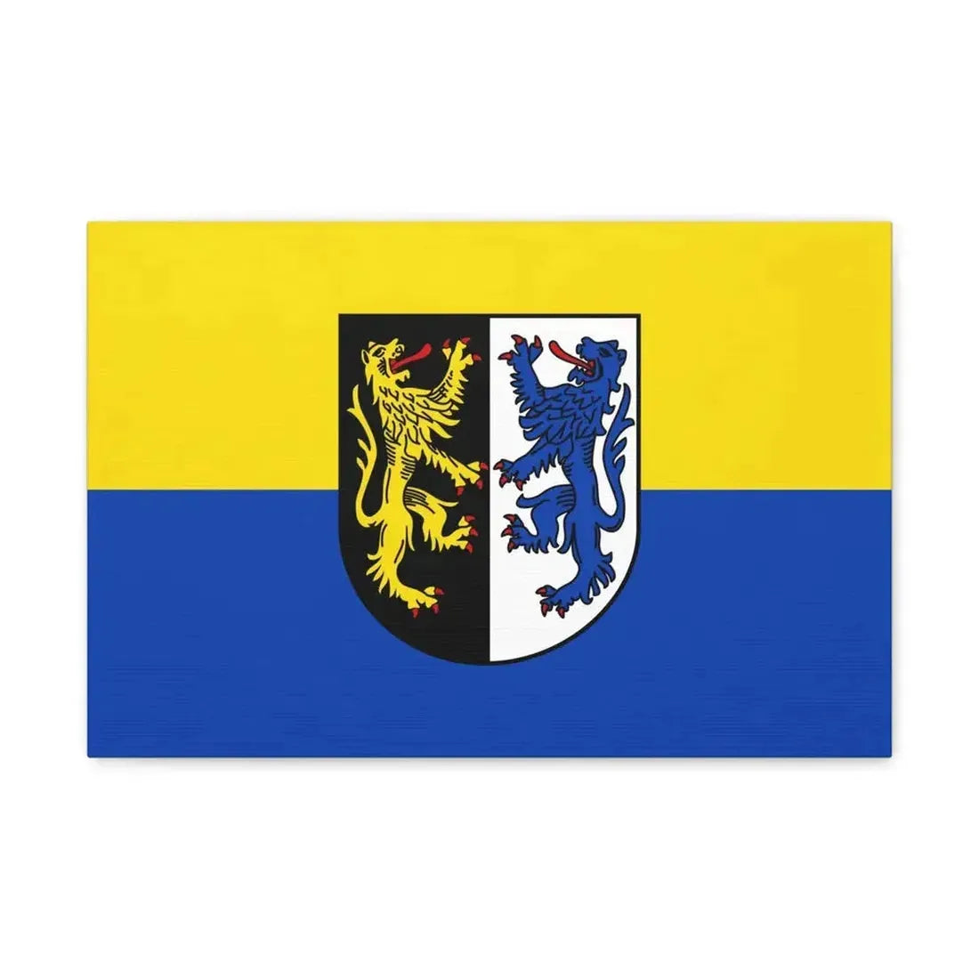 Flag of Kusel Germany - Canvas Wall Art - The Sticker Space