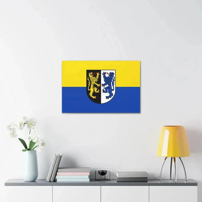 Flag of Kusel Germany - Canvas Wall Art - The Sticker Space